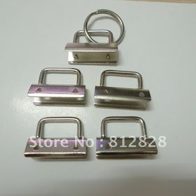 50 Sets 1.25'' 32MM Key Fob Chain Hardware DIY sets with Key Ring LEAD FREE