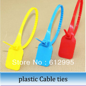 200pcs Plastic seal security /number sealed cable wire tie 350 mm