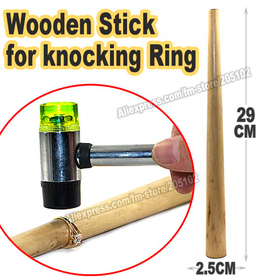 Wooden Stick for knocking Ring & fixing repair finger ring for DIY jewelry tool