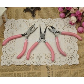 Handmade DIY Beaded Tools Needle Ring Round Nose Plier Cutting pliers