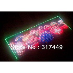 Alta Difinition 4MM 25.2 " x 20.16 " , los 64cm * 51.2cm , LED controlador Mostrar mensaje 2gb Programa Scroll rgb, ventana llevó