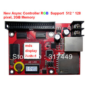 Async & Sync two mode controller, 2GB memory,512 * 128 control,support all of full color,two color led panel,rgb async card