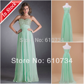 E0391 Turquoise Blue Strapless Sweetheart Crystal Cheap Wholesale Real Sample New Evening Dress