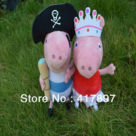 Pepa Peppa Pig Toys Anime Toys 30CM Ballerina Peppa pig 30CM Pirates george Pig PlushDoll Gift For Chilren Gilrs Boys