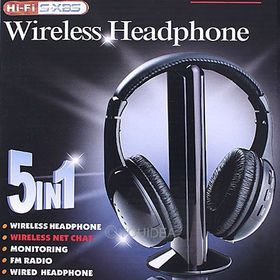 Wholesale - 1set 5IN1 Wireless Headphone Casque Audio 5 en1 Sans Ecouteur Hi-Fi Radio FM TV MP3 MP4 Neuf 80215