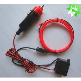 (Red) +12V DC Inverter + 3 Meter EL Wire (2.3mm)+Mix Order Available