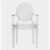 4 X Philippe Starck Style Clear Louis Ghost Armchair