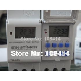 Free Shipping DIN RAIL DIGITAL PROGRAMMABLE TIMER SWITCH 220VAC 16A