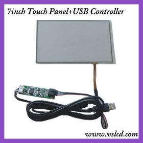 7 inch 4 wire resistive screen panel 7inch panel with USB port controller