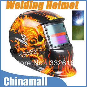 High Quality Solar Flame Auto Darkening ARC TIG MIG MAG Skull Welding Grinding Helmet Welder Mask Free Shipping + Drop Shipment