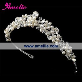 Free Shipping!Handmade wedding bride crown headdress headdress hair accessories flowers