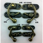 40 * 45MM box padlock hasp hook horns locked wooden wine gift box buckle medium shackle lock horns
