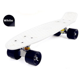 Free shipping 22" Mini Cruiser Penny Plastic Skateboard Wholesale old school Kid Gift Penny Skate board 1pc (white)