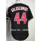 Free Shipping,Cheap Sale,#44 goldschmidt Black Men's Baseball jersey,Embroidery and Sewing Logos,Discount Activewear