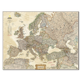 Map of europe picture frame decorative painting gift home modern wall painting crafts accessories