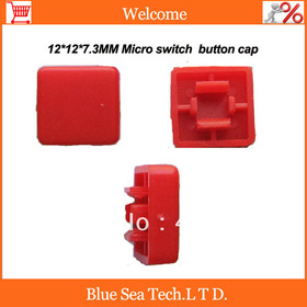 100PCS Tactile Push Button Switch Momentary Tact Cap 12*12*7.3MM Micro switch button cap Free shipping