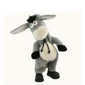 Free shipping,Electronic pet donkey, can dance sing shook his head electric donkey, rock donkey, children funny toy