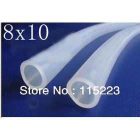 8x10 mm Food Grade medizinische Verwendung Grad FDA -Silikon-Gummi Flexible Rohr / Schlauch / Rohr