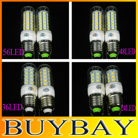 New arrival SMD5730 24LED 36LED 48LED 56LED lamp 9W 12W 15W 18W E27 led bulb light 220V/110V Warm White/ white,5730 Led,5pcs/lot