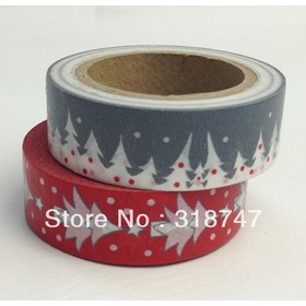 Hot sales Lovely paper decoration Christmas handmade gift DIY Japan tape 2pcs Free shipping 078008006