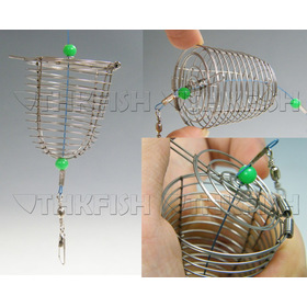 Promotion! 3X Handmade Fishing Trap Cage Basket Bait Cage