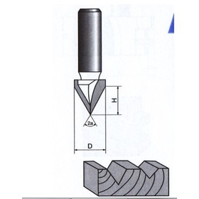 Free shipping 2pcs 1/2x9/16 V groove bit wood working tools, endmill Router bits