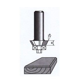 Free shipping 1pcs 1/2x3/4x25degree 4wing trim cutter wood working tools, endmill Router bits