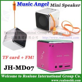 Hangszóró MUSIC ANGEL mini hangszóró JH-MD07 TF kártya zenei hang doboz + FM rádió + 100% eredeti COOL minőség + HOT nagykereskedelmi (4db / tétel)!
