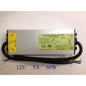 12V 5A 60W Waterproof LED Driver Power Supply Outdoor