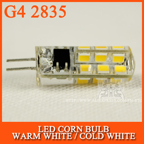 10pcs/lot LED Bulb lamp SMD 2835 G4 5W 24LED Corn Light 220V 360 Degree Replace Halogen Lamp