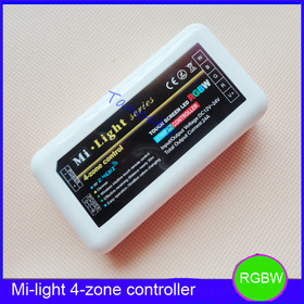 Free shipping 2014 New 2.4G 4zone RGBW led controller wireless led RGBW control for led strip &led bulb