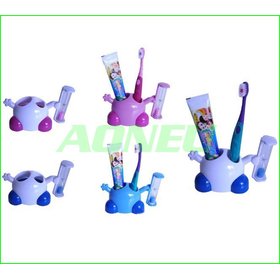 Free shipping 10/lot Cute Cartoon 3 Minutes Hourglass Toothbrush Holders/Stand with Sand timer Useful Household Goods