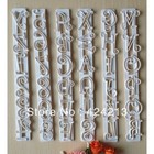 Free shipping 6pcs/set Letters&Numbers Shape Cake Embossing Cutter Decorating Stencil