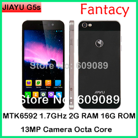 2G +16G ROM Jiayu G5 G5s MTK6592 1.7GHz Octa Core 4.5" Corning Gorilas HD Screen 13Mp Camer Android phone 4.2