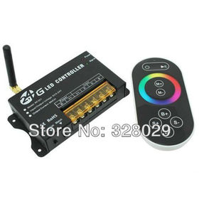 Led RGB Controller 2.4G Led Strip Controller DC12V-24V 24A LED RGB Strip Light Controller Touchable Remote Controller RF201