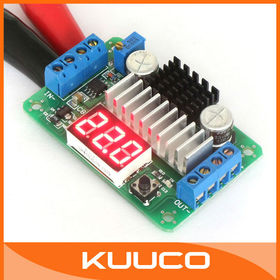 Mini LTC1871 100W/6A DC Power Source Step Up Converter DC DC 3.5V-30V 6A 100W Adjustable Converters +Red LED Voltmeter #090081