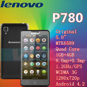 Lenovo 80 MTK6589 Quad Core mobile phone 5.0'' Gorilla glass 8Mp 1GB Android 4.2 GPS 3G Multi Language Russian