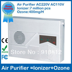 légtisztító ionizátor otthoni 2186 AC220V AC110V Ózon kibocsátás 400mg / H Negatív ion generátor víz ózonnal ingyenes szállítás nagykereskedelmi