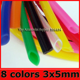 Eight kinds of color silicone tube 3x5 mm food grade aqueduct thermostable catheter silicone hose ozone resistant tube