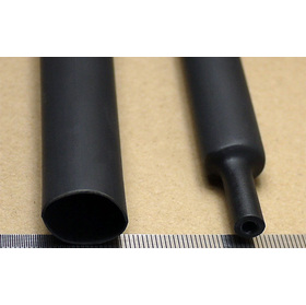 16mm Black Heat Shrink Tubing with Glue Fourfold Double-wall Heat Shrinkable Tube 4 Times Contraction Ratio