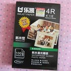Free shipping high quality 4R size 240g waterproof glossy photo paper (100sheet/bag)