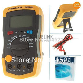 LCD Digtital Meter XC6013L Capacitance Capacitor Tester mF uF Circuit Gauge Free Shipping Capacitance Meter Tester