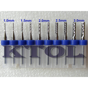 NEW 1.0-3.0mm PCB Print Circuit Board End Mills, 10pcs Micro PCB Cutter Bits Set for Cutting, Edging Processing CNC, Mould