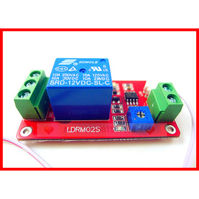 LSR light detection sensor 12v 220v ac Led light control photoresistor relay module used sound automotive,10pcs/lot