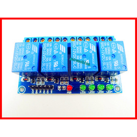 4 relay module 4-ch 12v high level triger relay blue board control 220V AC load