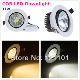2014 NEW COB LED mélysugárzó Szabályozható lámpák 6W COB LED Spot Light mennyezeti Beépíthető Beépíthető szekrény Le Lámpa AC110V 220V