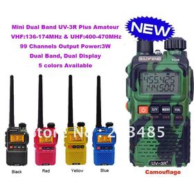 New Arrival Dual Band Mini Pocket two way radio BAOFENG UV-3R+ Plus free shipping