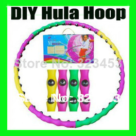 Lose Weight Sport Magnetic Massage Hula Hoop Hula Fitness Body Building PVC Material Blow molding magnets slimming hula hoops