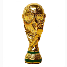 2014 Brazil World Cup Trophy modell 1: 1 Teljes méret GYANTA Titan Cup Souvenir trófea, gyanta anyagok 14 "(36cm) - 1,8 kg