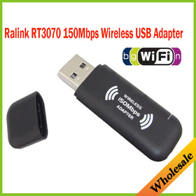 Brand New Ralink rt3070 150Mbps IEEE 802.11n WiFi USB hálózati hálózati LAN kártya adapter, Nagyker Ingyenes házhozszállítás